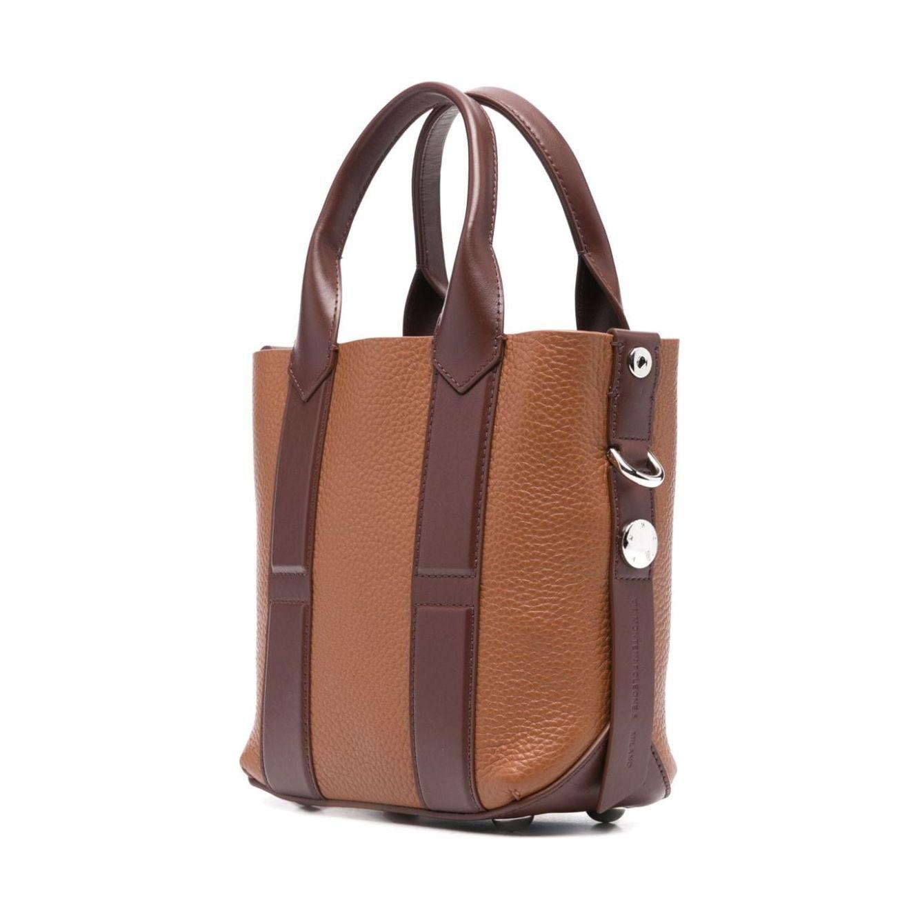 HOGAN PRE shoulder Bag Leather Brown Shopper Hogan Pre