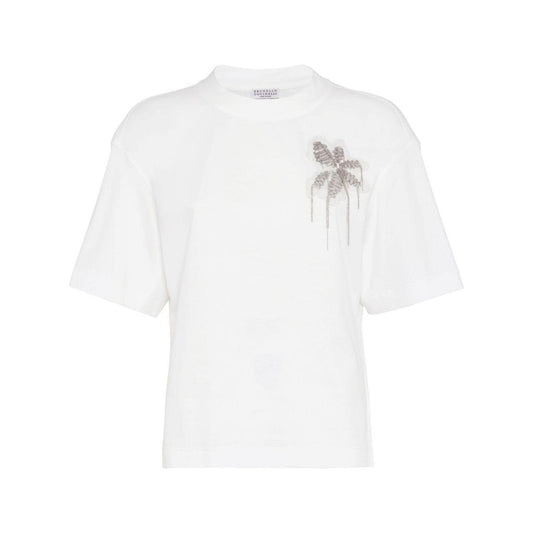 Brunello Cucinelli T-shirts and Polos White Topwear Brunello Cucinelli