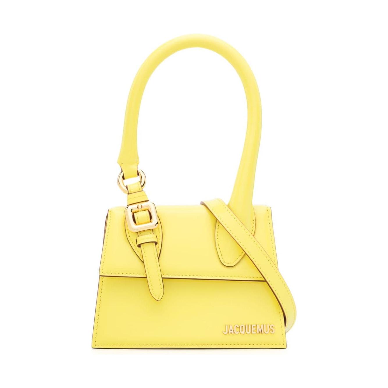 JACQUEMUS medium Chiquito with buckle Bag Yellow Handbag JACQUEMUS