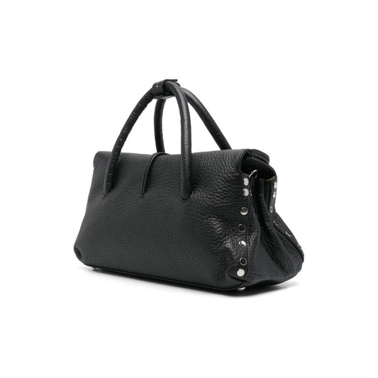 Zanellato Dotta Leather Bag Black Handbag Zanellato