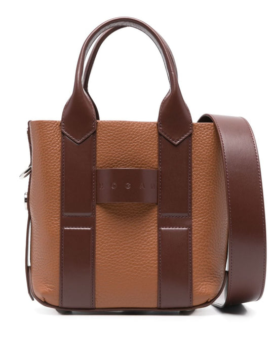 HOGAN PRE Bags.. Leather Brown Shopper Hogan Pre