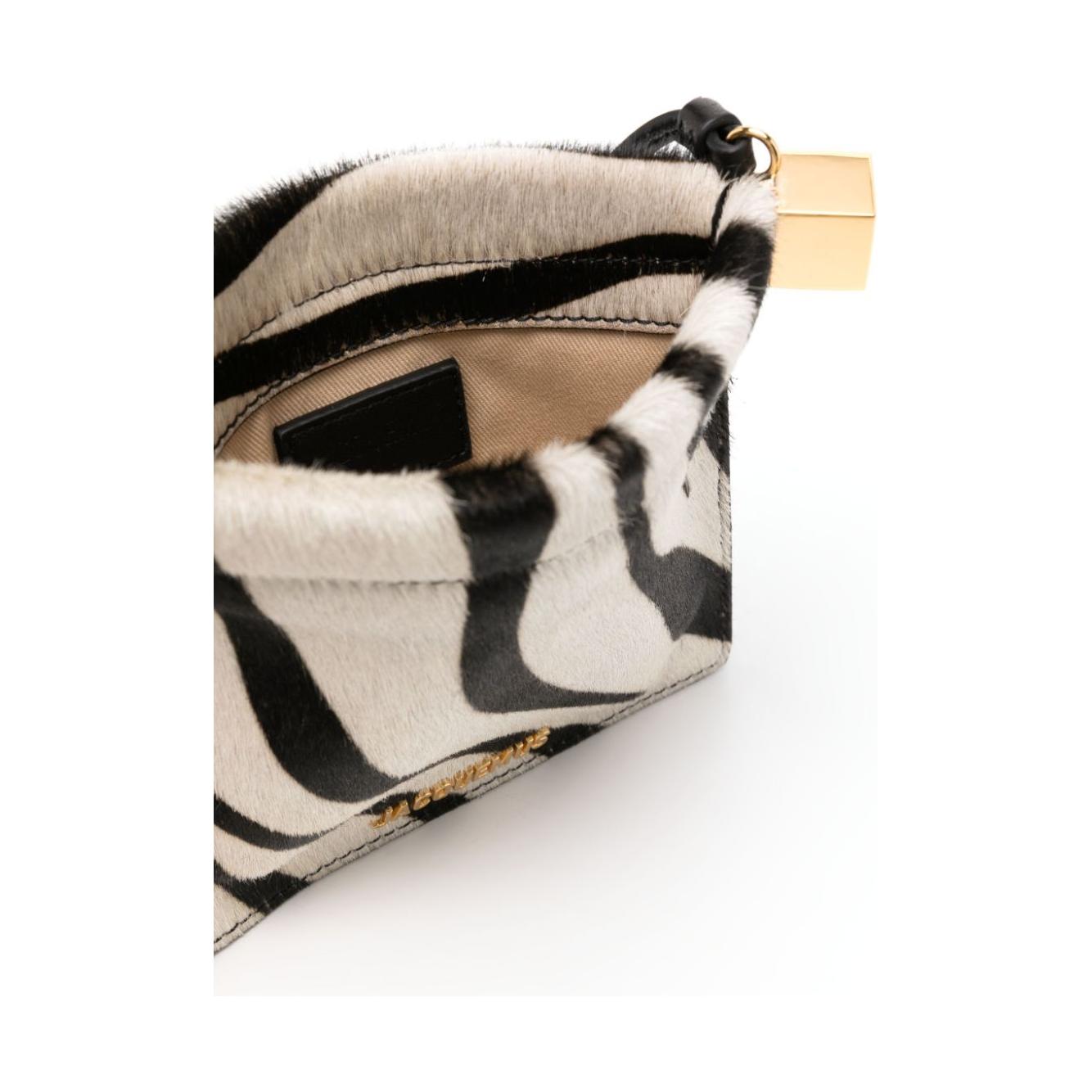 JACQUEMUS The Rond Carré Wallets Zebra Print Wallets JACQUEMUS