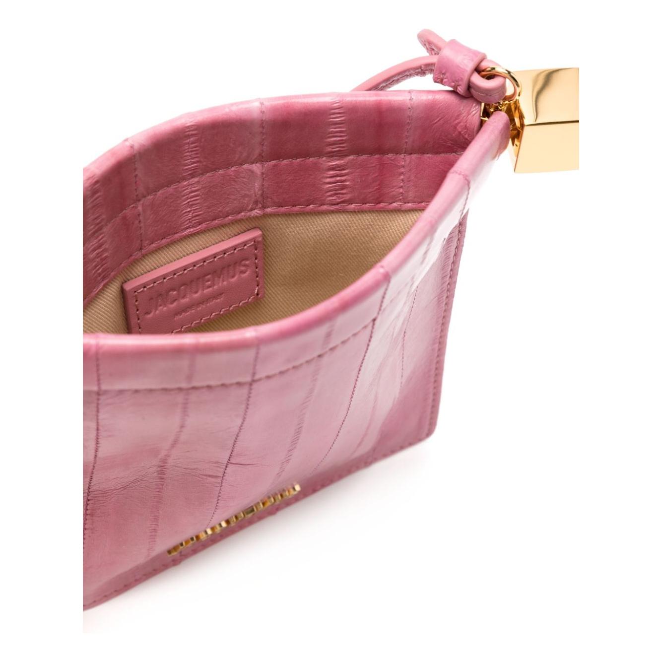 JACQUEMUS The Rond Carré Wallets Pink Wallets JACQUEMUS