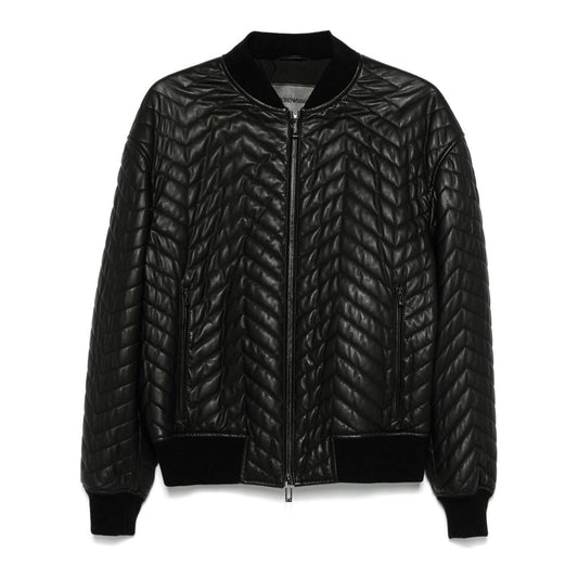 Emporio Armani Coats Black Jackets Emporio Armani