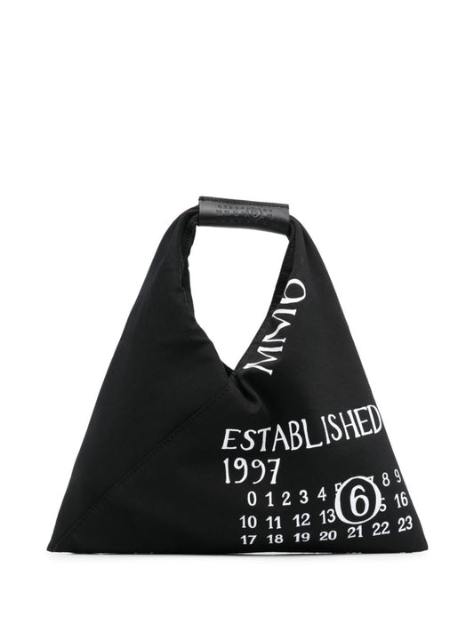 MM6 Maison Margiela numbers-motif Tote Bag Black Handbag MM6 Maison Margiela