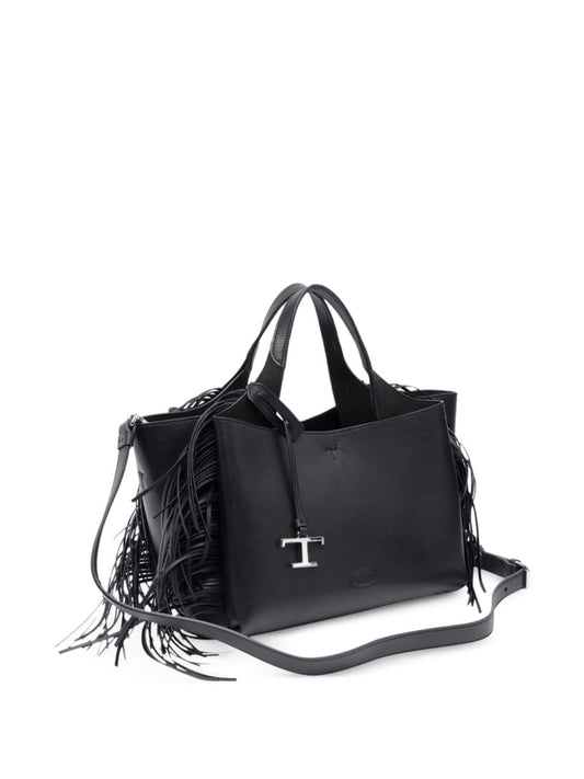 Tod's fringed tote bag women Black Shopper Tod'S