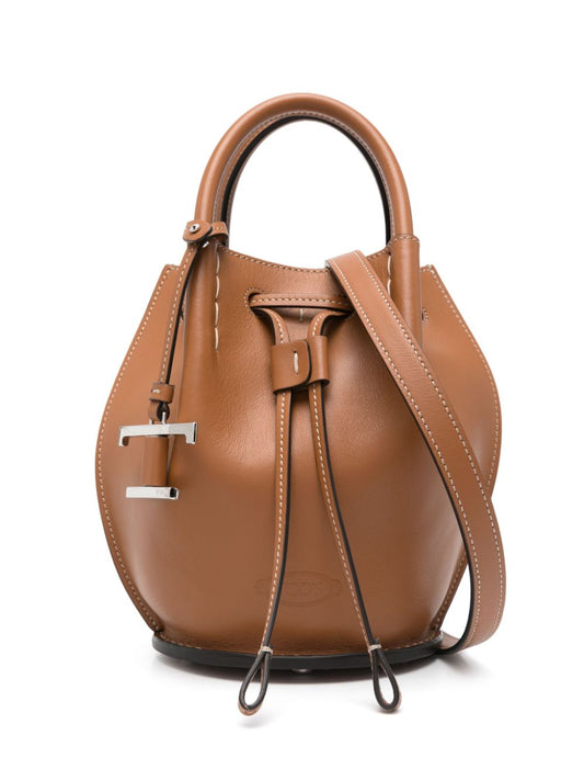 Tod's Di Bag Bucket Bag Leather Brown Shoulder Tod'S