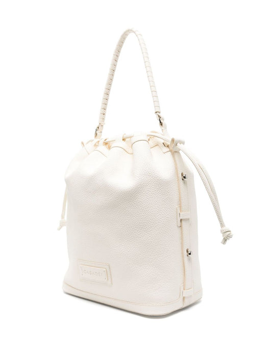 Casadei Voyage Leather Bucket Bag White Shoulder Casadei