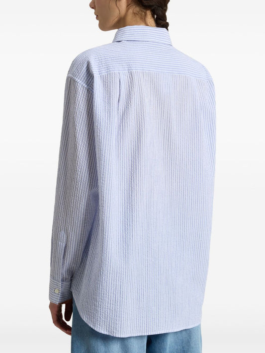 Woolrich Blue stripe cotton shirt