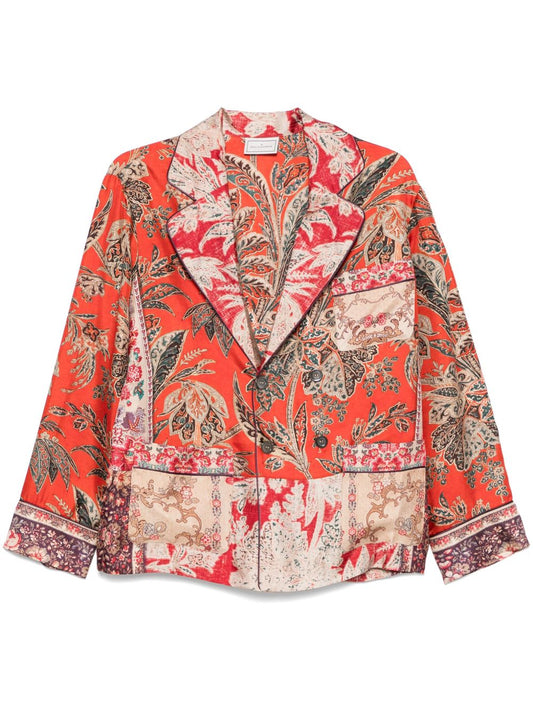 Pierre Louis Mascia aloe silk blazer