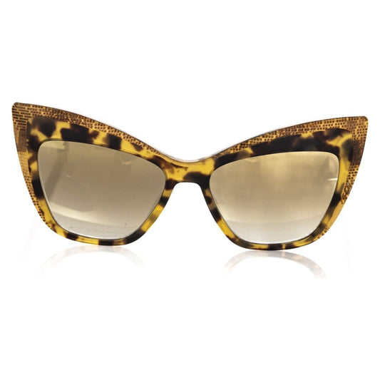 Frankie Morello Brown Acetate Women Sunglass Frankie Morello