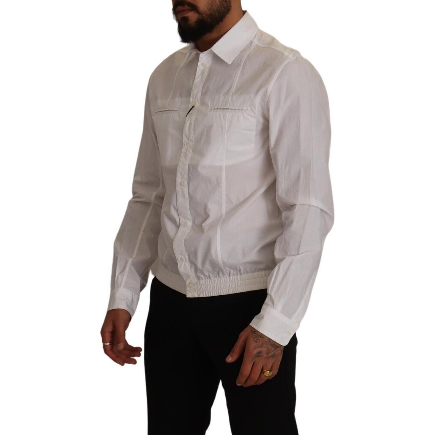 Dolce & Gabbana Elegant Italian White Cotton Shirt Dolce & Gabbana