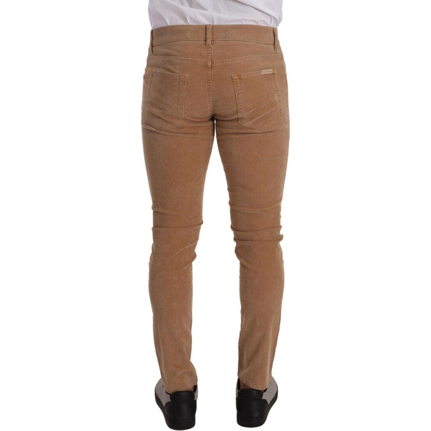 Dolce & Gabbana Elegant Slim Fit Corduroy Jeans Dolce & Gabbana