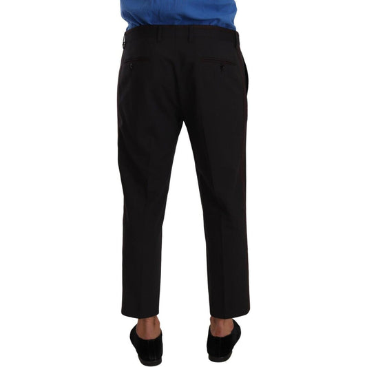 Dolce & Gabbana Elegant Cropped Wool Stretch Pants Dolce & Gabbana