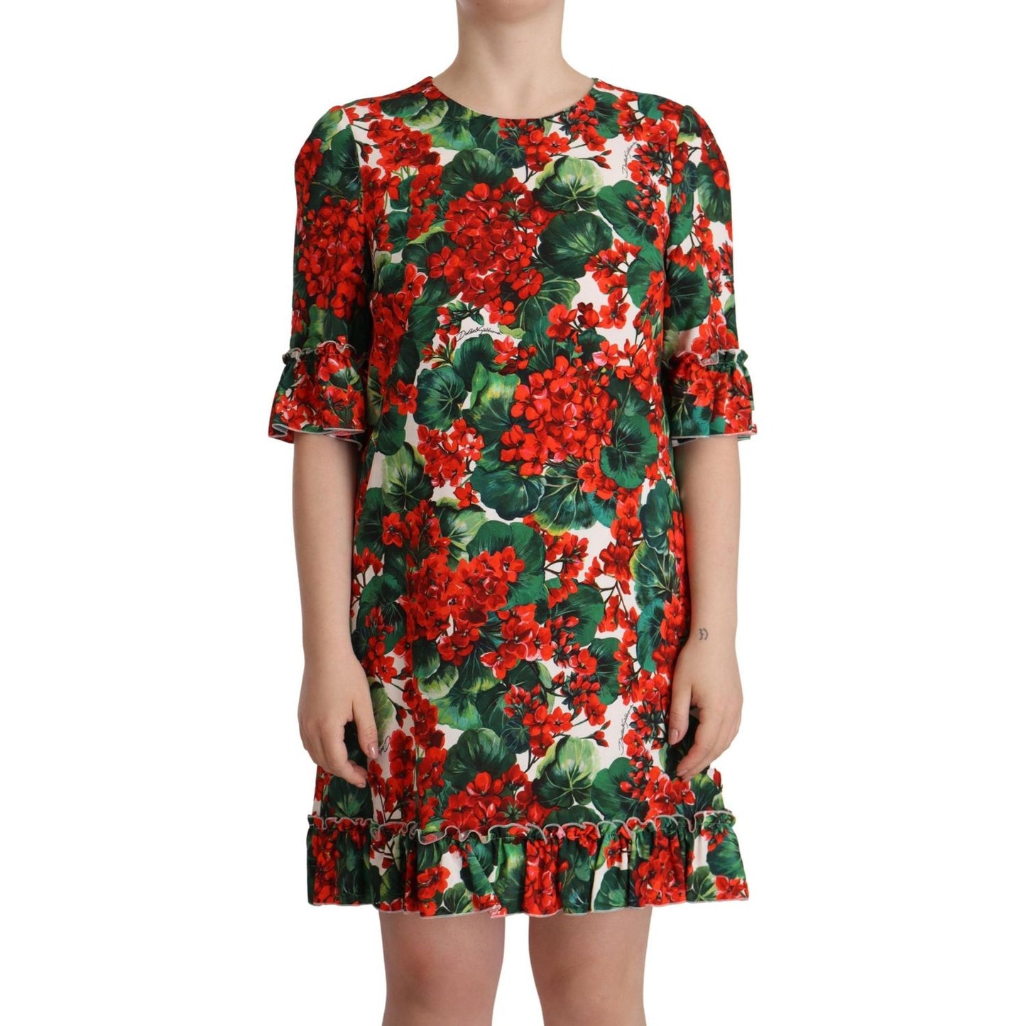 Dolce & Gabbana Floral Mini Enchantment Dress Dolce & Gabbana