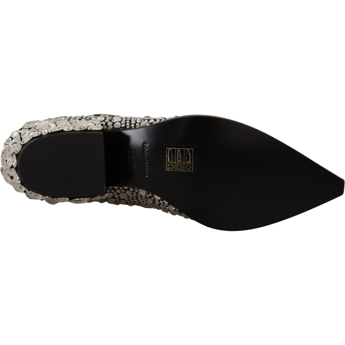 Dolce & Gabbana Crystal-Embellished Black Suede Boots Dolce & Gabbana