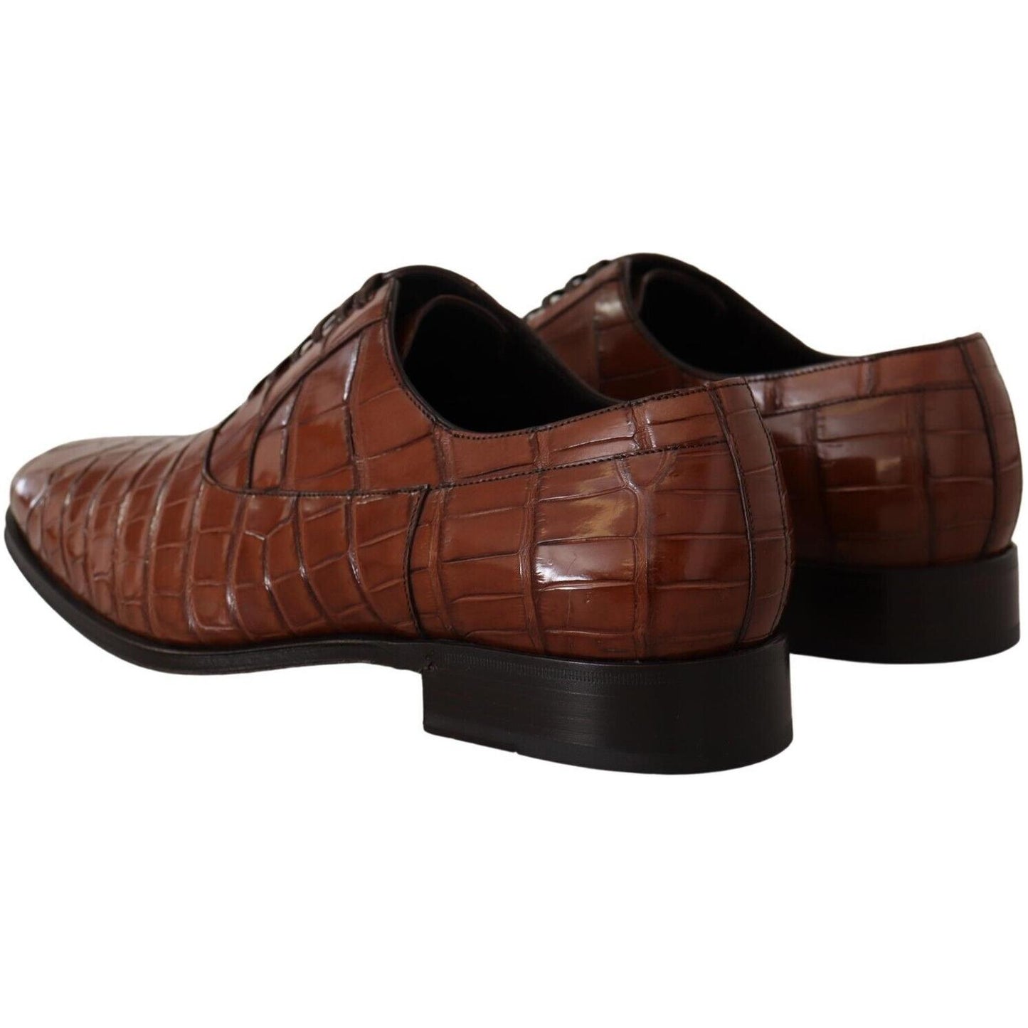 Dolce & Gabbana Elegant Exotic Crocodile Leather Formal Shoes Dolce & Gabbana