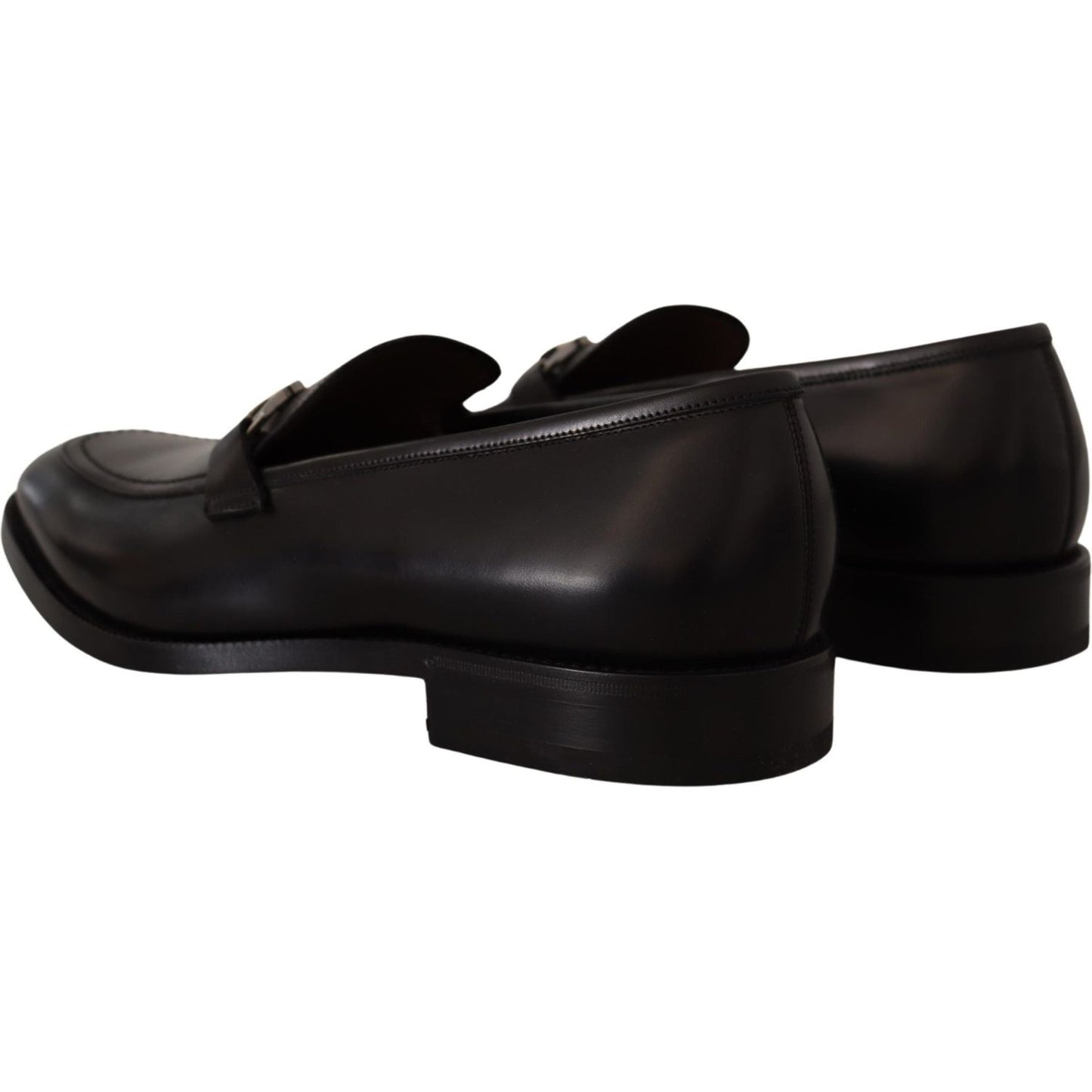 Salvatore Ferragamo Suave Black Leather Gancio Bit Loafers Dress Shoes Salvatore Ferragamo