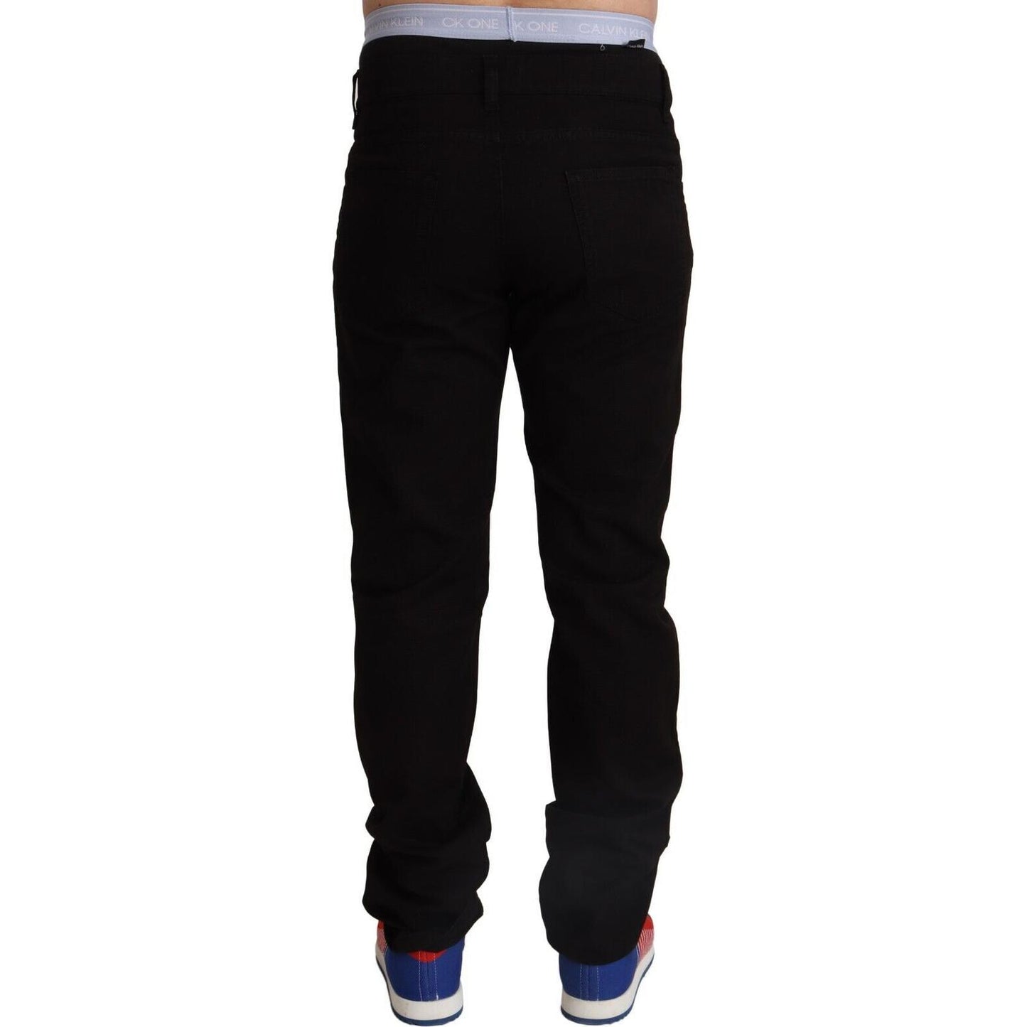 Dolce & Gabbana Elegant Skinny Black Cotton Pants Dolce & Gabbana