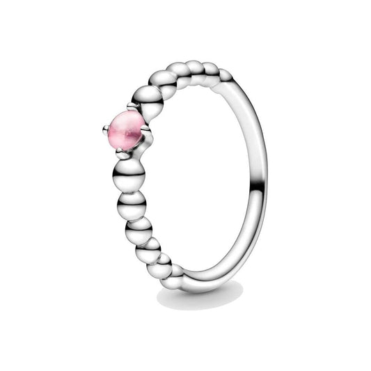 PANDORA JEWELS Mod. PINK STONE - RING - Size 58 Ring PANDORA