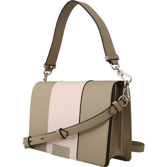 Karl Lagerfeld Chic Sage Shoulder Bag with Dual Straps Karl Lagerfeld