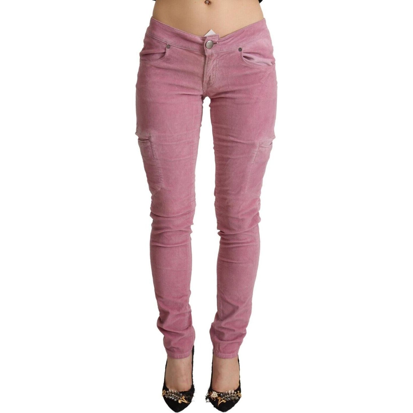 Acht Chic Pink Low Waist Skinny Jeans Acht