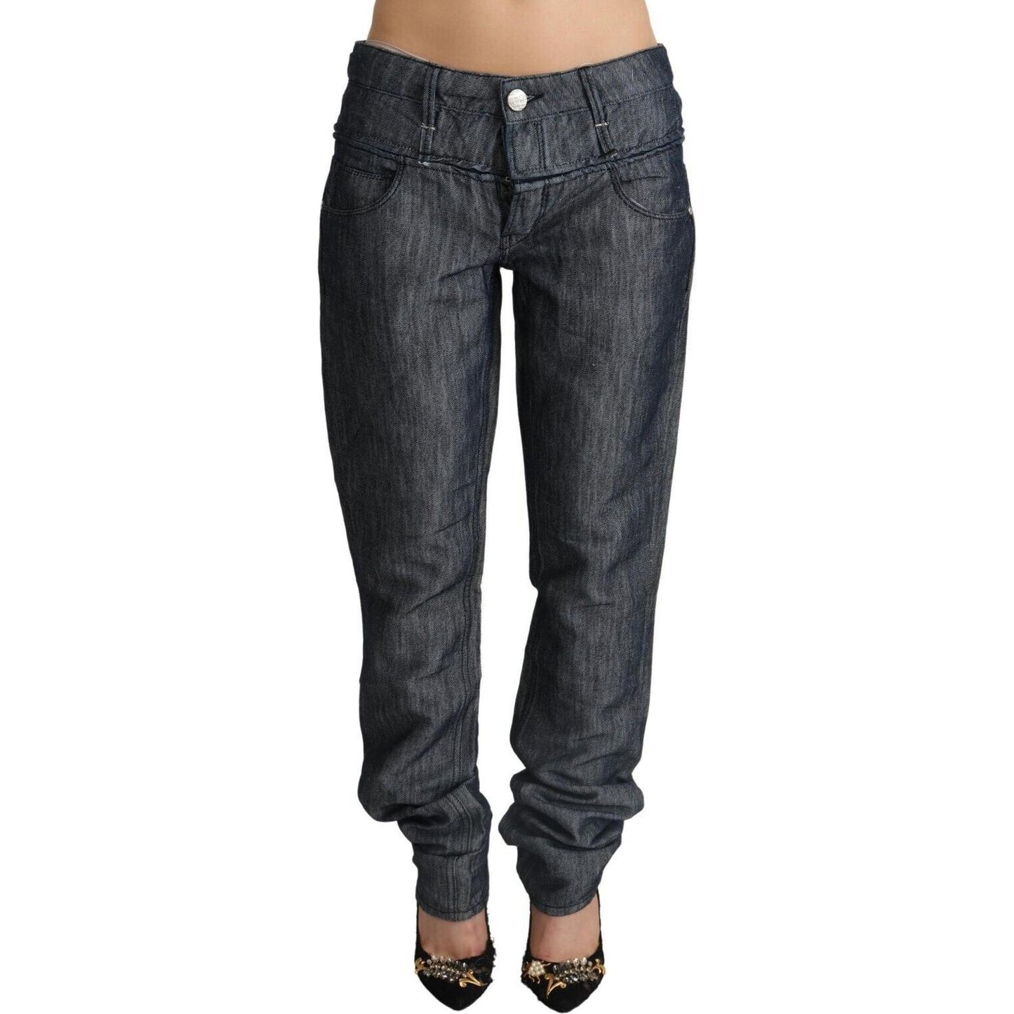 Acht Elegant Mid Waist Straight Cut Denim Acht