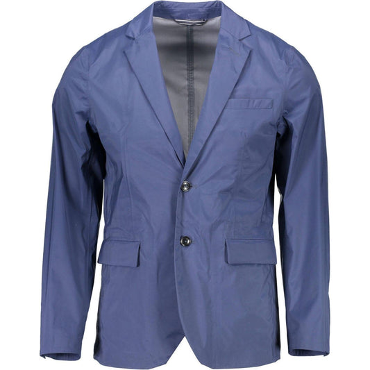 Gant Blue Nylon Men Jacket Gant