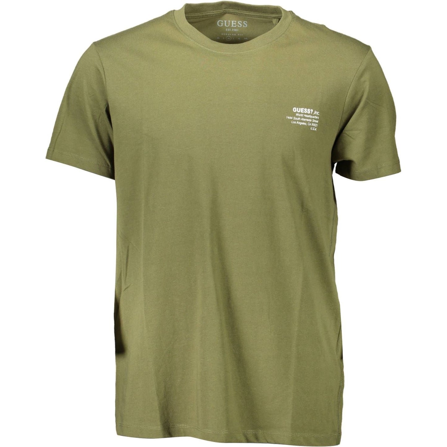 Guess Jeans Green Cotton Men T-Shirt Guess Jeans