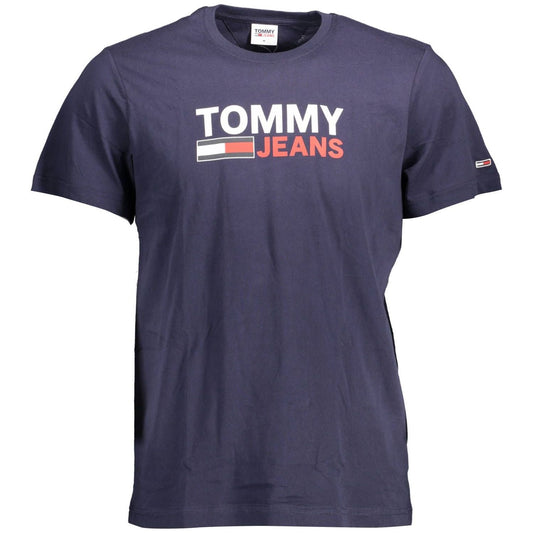 Tommy Hilfiger Blue Cotton Men T-Shirt