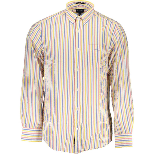 Gant White Cotton Men Shirt Gant