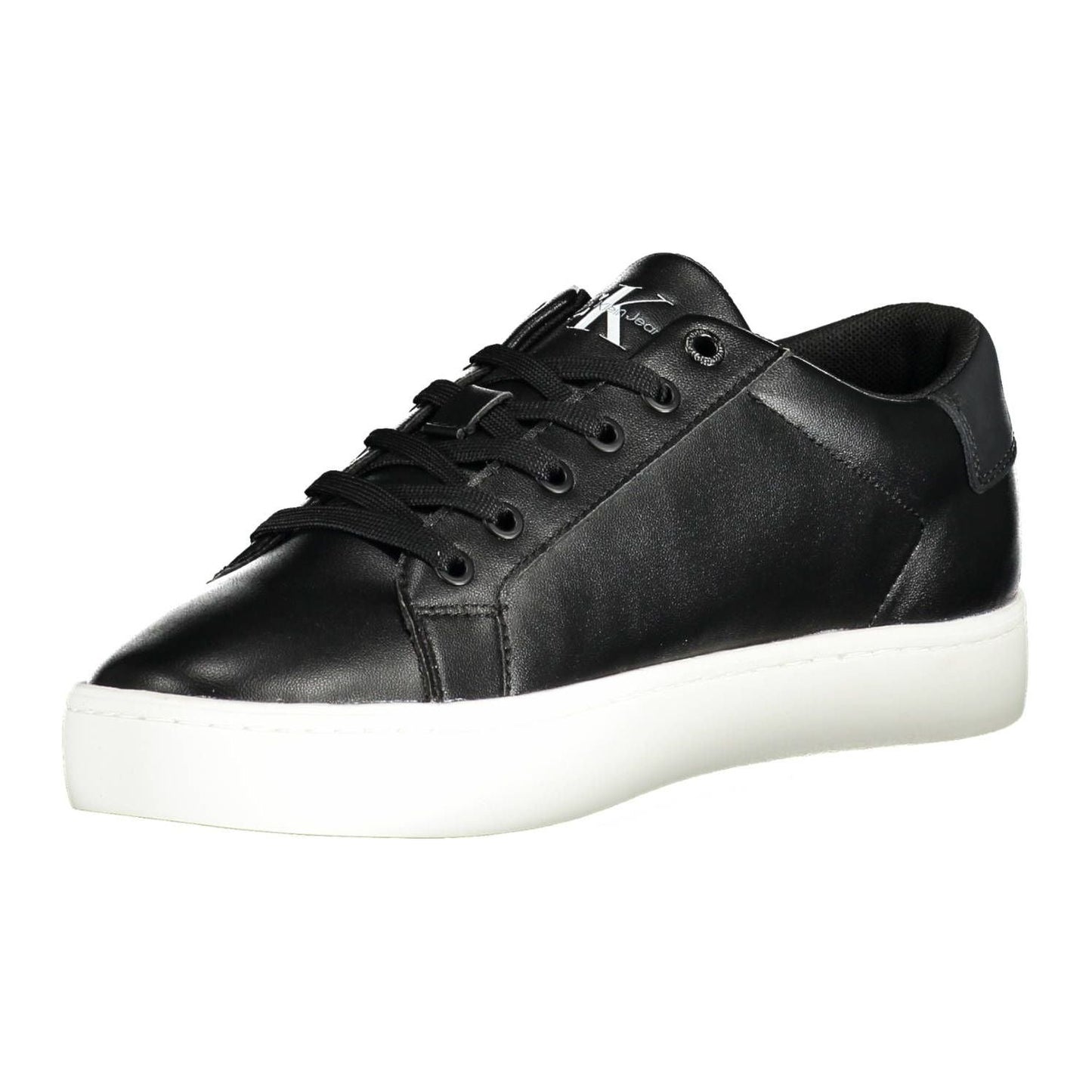 Calvin Klein Black Leather Men Sneaker Calvin Klein