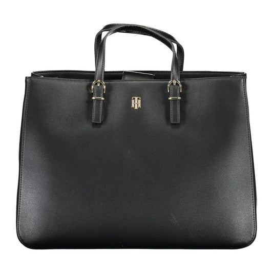 Tommy Hilfiger Black Polyethylene Women Handbag Tommy Hilfiger