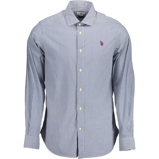 U.S. POLO ASSN. Blue Cotton Men Shirt