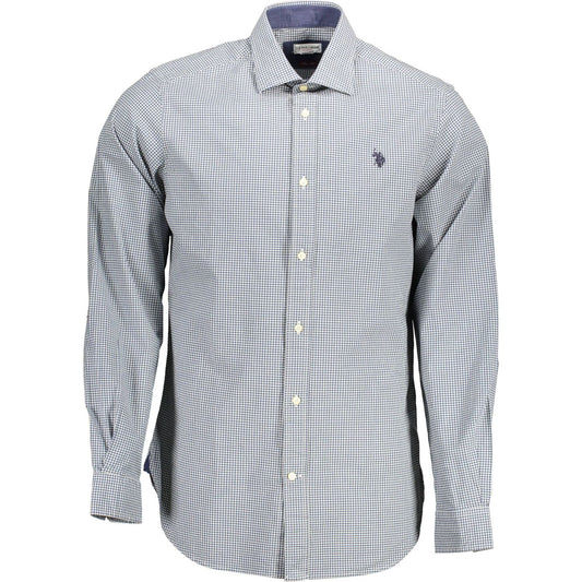 U.S. POLO ASSN. Light Blue Cotton Men Shirt