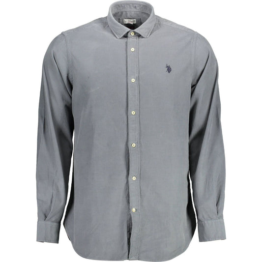 U.S. POLO ASSN. Blue Cotton Men Shirt