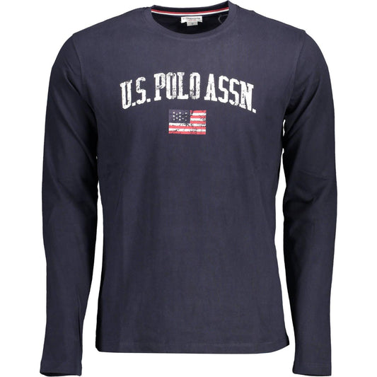 U.S. POLO ASSN. Blue Cotton Men T-Shirt