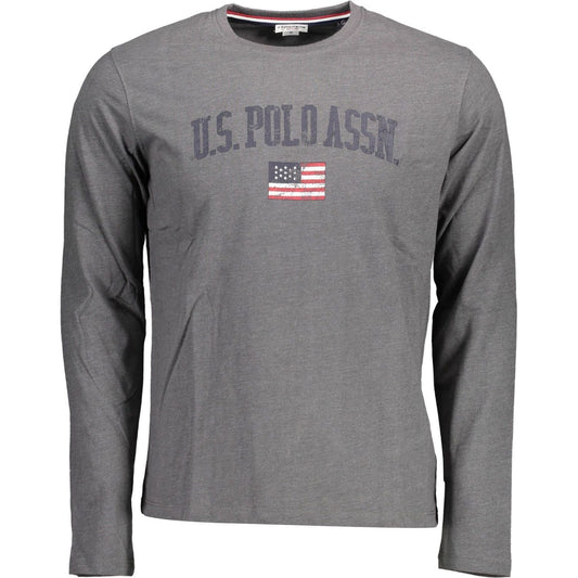 U.S. POLO ASSN. Gray Cotton Men T-Shirt