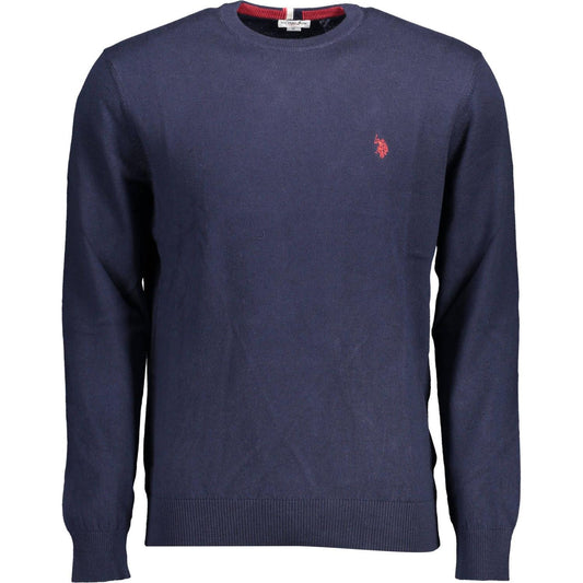 U.S. POLO ASSN. Blue Cotton Men Sweater U.S. POLO ASSN.