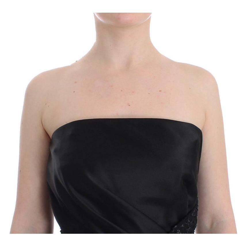 Masha Ma Elegant Strapless Black Dress Masha Ma