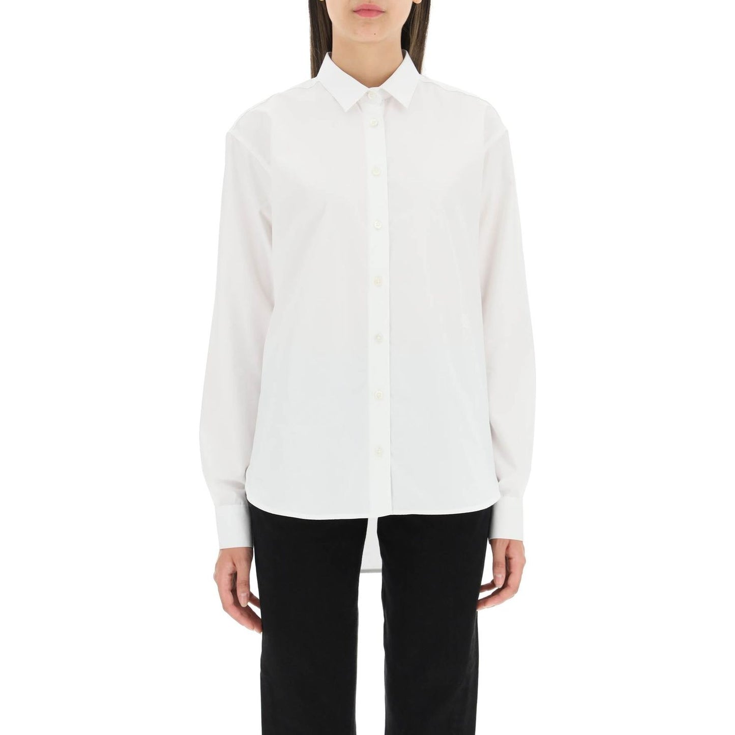 Toteme oversized organic poplin shirt Topwear Toteme