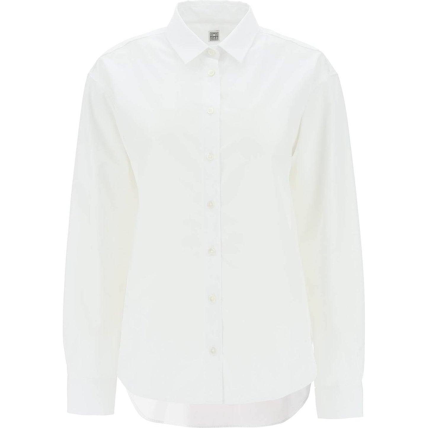 Toteme oversized organic poplin shirt Topwear Toteme