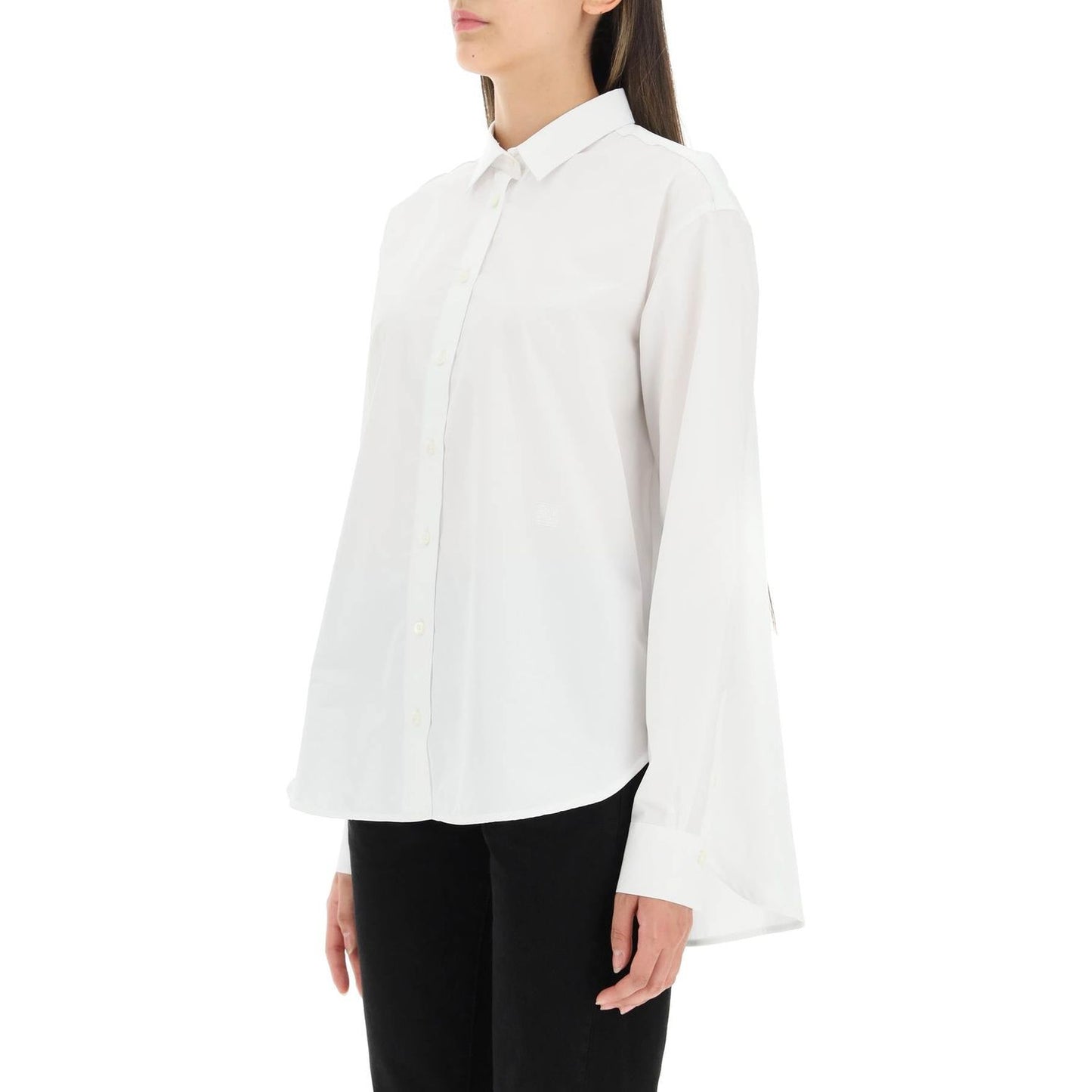 Toteme oversized organic poplin shirt Topwear Toteme