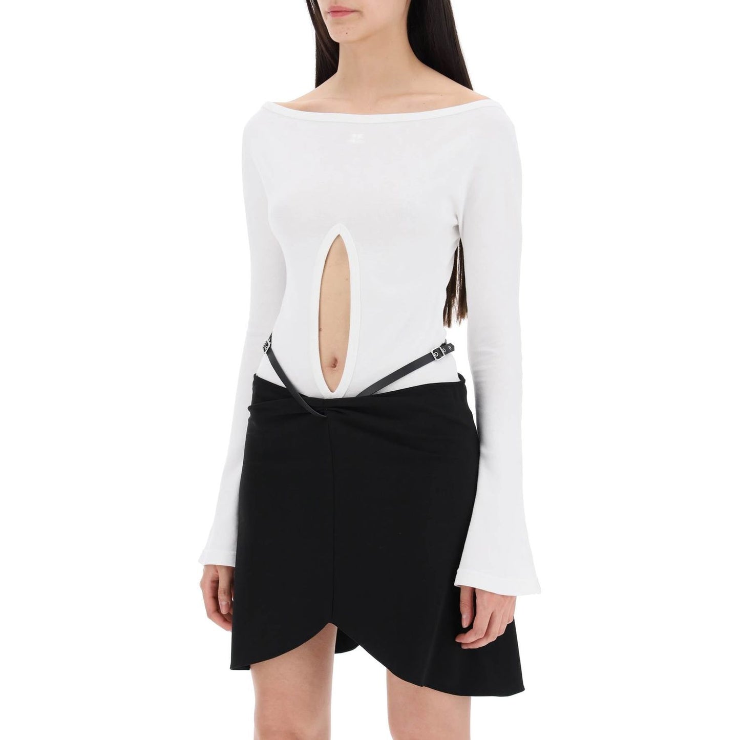 Courreges "jersey body with cut-out Topwear Courreges