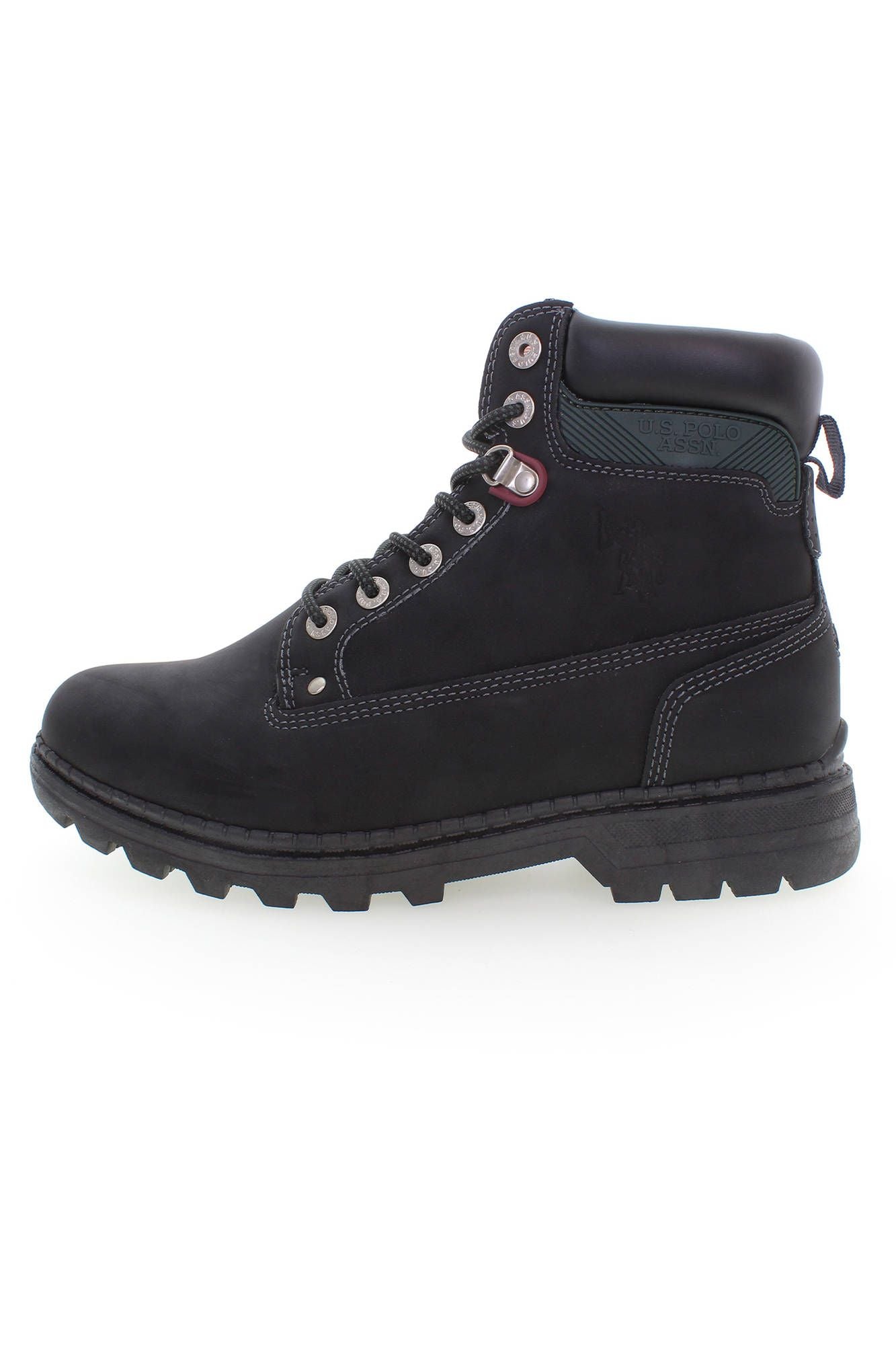 U.S. POLO ASSN. Black Polyester Men Boot U.S. POLO ASSN.