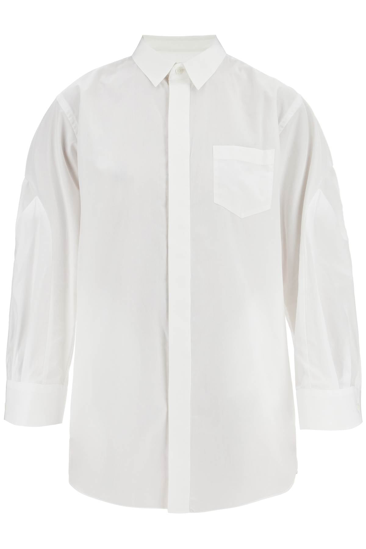 Sacai mini poplin blouse in chem Dresses Sacai