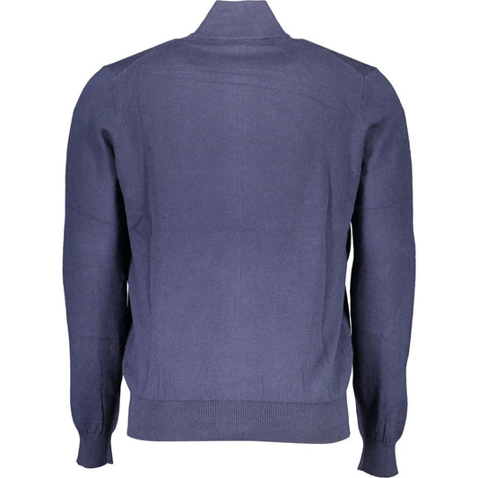 North Sails Blue Cotton Men Sweater North Sails