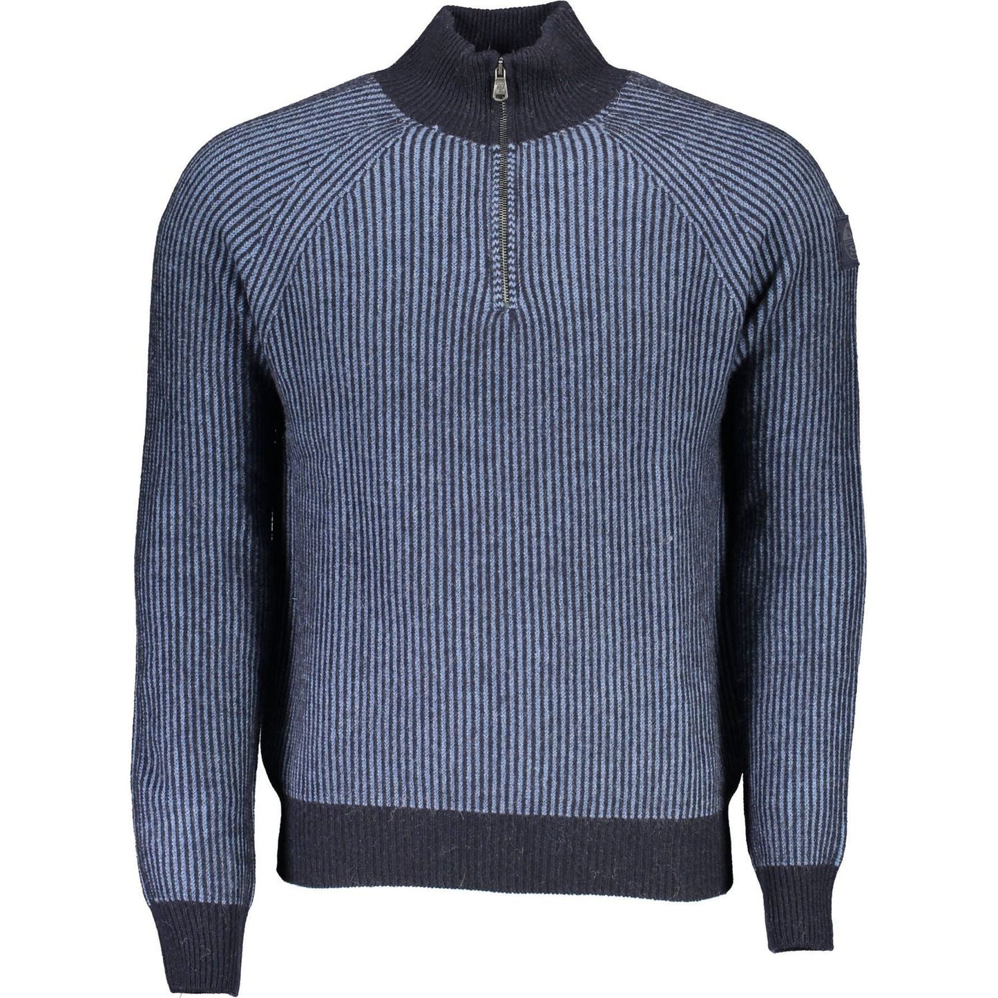 North Sails Blue Wool Men Sweater North Sails