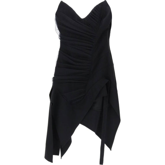 Mugler asymmetric mini bustier dress Dresses Mugler