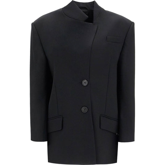 The Attico asymmetric wool blazer for Jackets The Attico